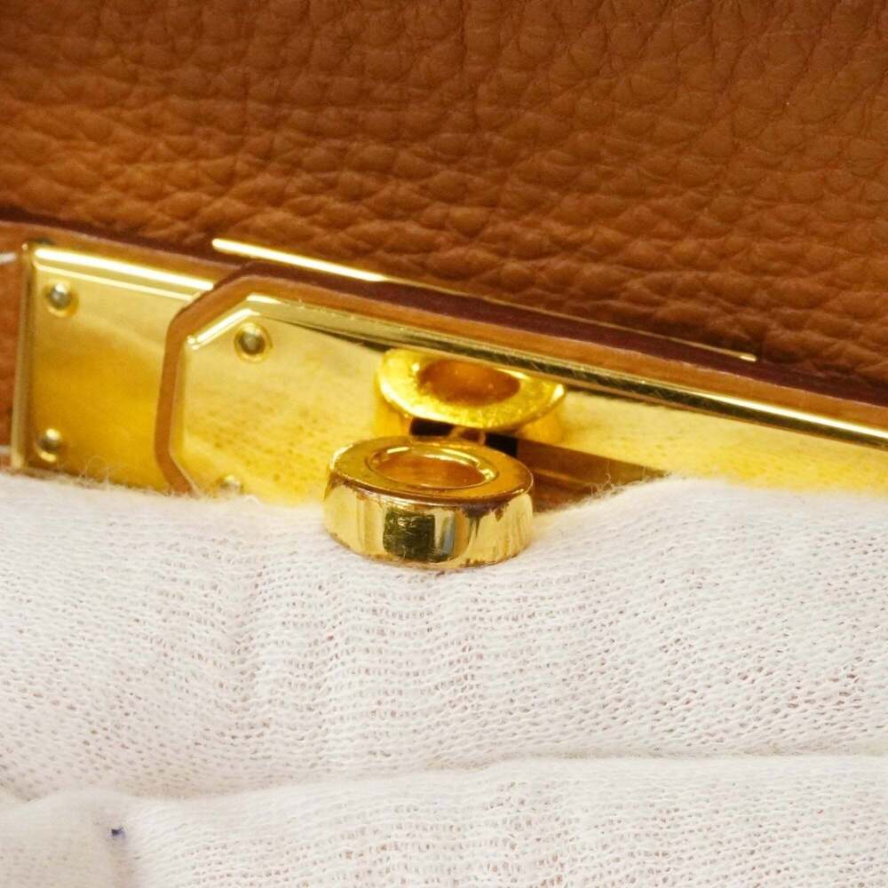 Hermes Kelly 35 Togo Gold Handbag (□L stamp) 2-way bag for women - Picture 10 of 15